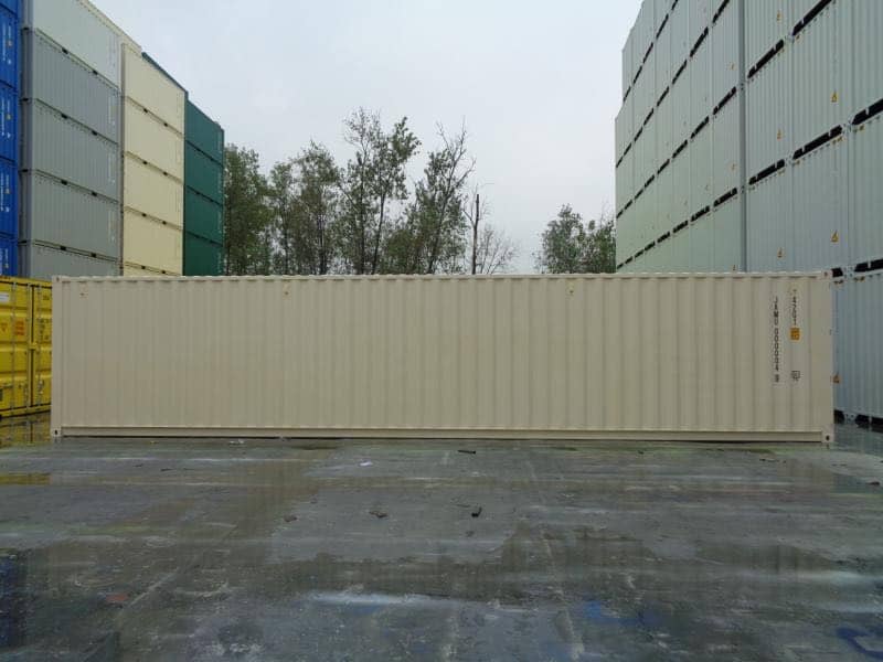 Contenedor marítimo de 40 pies beige – nuevo – Contenedores LUGER INDUSTRIAL (foto 3)