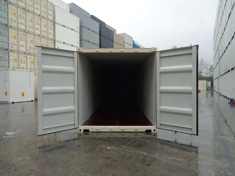 Contenedor marítimo de 40 pies beige – nuevo – Contenedores LUGER INDUSTRIAL (foto 2)