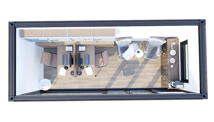 Oficina Contenedor Prefabricada 13,2 m² – Diseño Sostenible, Aislada y Llave en Mano – Contenedores LUGER INDUSTRIAL (imagen 7)