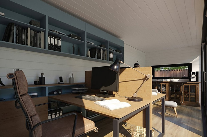 Oficina Contenedor Prefabricada 13,2 m² – Diseño Sostenible, Aislada y Llave en Mano – Contenedores LUGER INDUSTRIAL (foto 6)