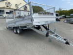 Remolque de plataforma LIDER con ruedas debajo – PTAC: 3500 kg – 2 ejes con freno – 506 x 215 cm