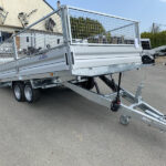 Remolque de plataforma LIDER con ruedas debajo – PTAC: 3500 kg – 2 ejes con freno – 506 x 215 cm