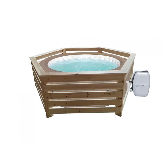 Revestimiento hexagonal de madera Habrita Foresta HAB 2722 BN para spas y piscinas hinchables 2,77x2,21x0,71m – Piscinas EURO COLVEN MODULAR (foto 3)