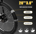 CMACEWHEEL AL26 MAX 500W*2 Motor Doble Bicicleta Eléctrica de Montaña 26" 816Wh EMTB Batería 48V 17Ah - Imagen 4