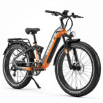 Vakole V26 250W 26" Fat Bike Eléctrica con Suspensión Completa y Sensor de Torsión Batería 48V 20.8Ah 998Wh SUV E-Bike