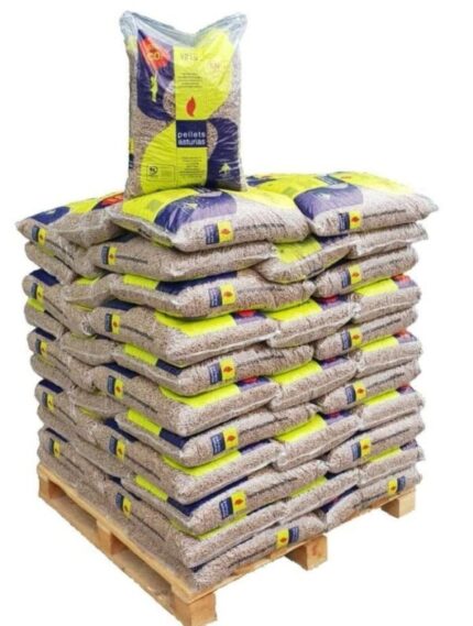 Palé de Pellets Certificados Asturias: 72 Sacos de 15 kg