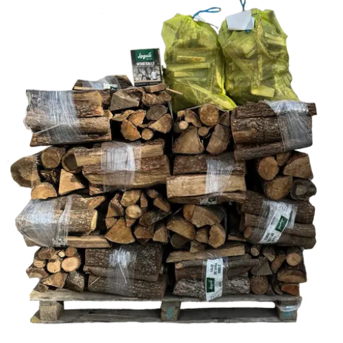 yvuyhjbjbjbjbh Palet de Leña de Roble Macizo – 340 kg | Alto Poder Calórico - Imagen 1